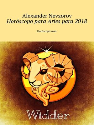 cover image of Horóscopo para Aries para 2018. Horóscopo ruso
